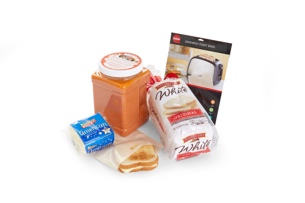 Grilled Cheese Sandwich Making Kit and Soup Grandmas Chicken Soup
